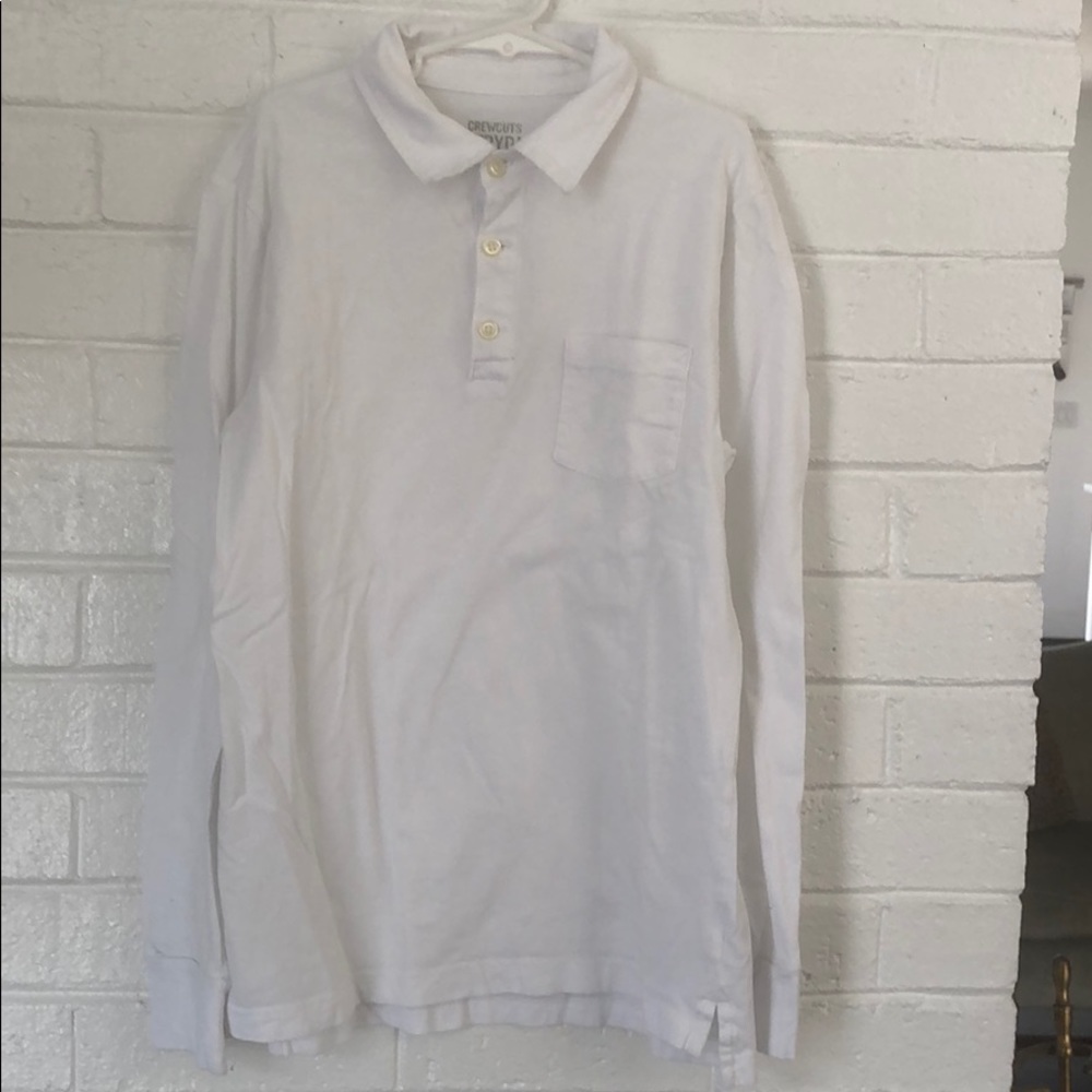 Crewcuts Boys white LS tee - size 12 (3 for $20)